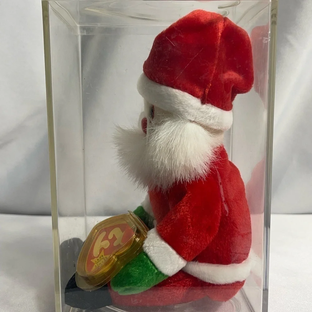 Ty Vintage Santa Claus Beanie Baby Plush Collectible New W/ Original Case 1998